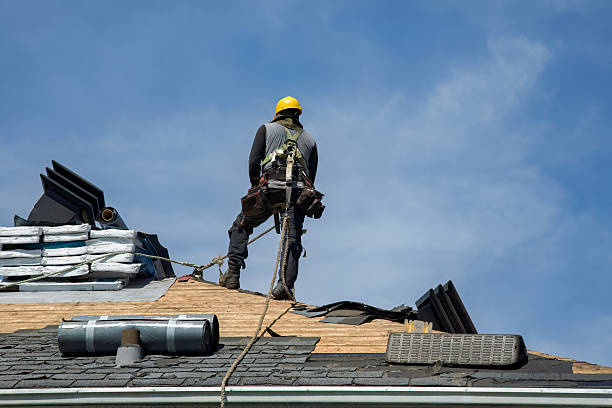 Professional Roof Installation technician working in Goshen, NY